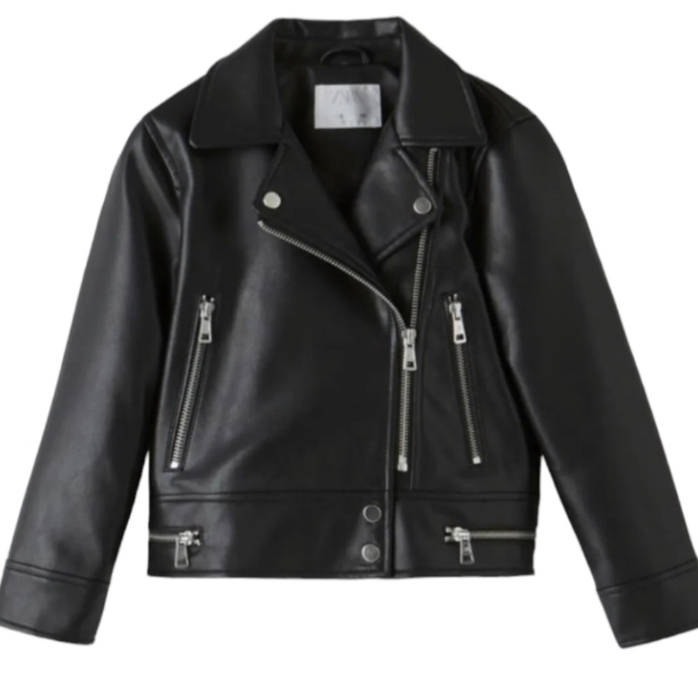 Zara Kids faux leather jacket